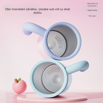Cani termos personalizabile din oțel inoxidabil 316, cu imprimare logo, elegante pentru birou, 370 ml