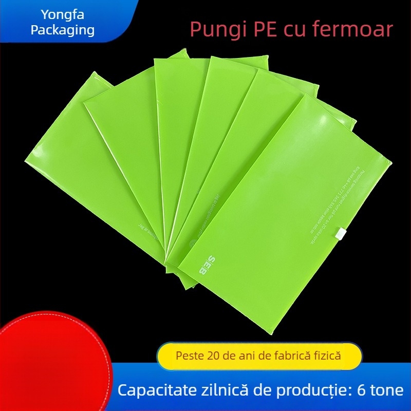 Saci PE cu fermoar, sigilați pentru haine, lenjerie și rechizite, ambalaje plastice de depozitare