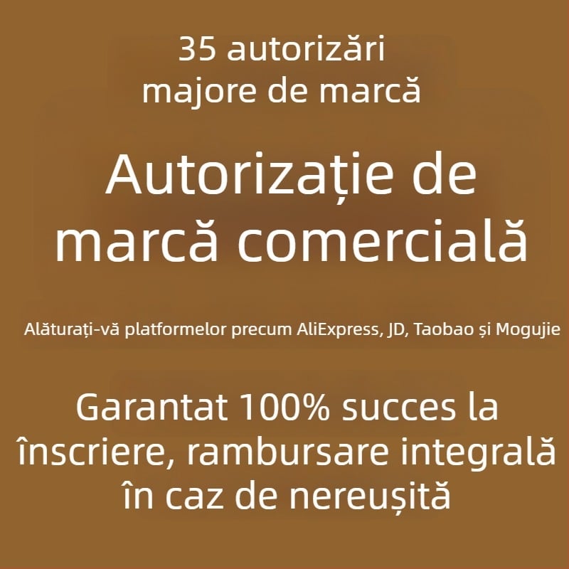 Închiriere marcă autorizată – bilingv chineză-engleză – Beijing Jingxi MengTui – Categoriile 03/09/12/25 – Document de autorizare