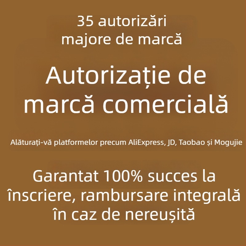 Închiriere marcă autorizată – bilingv chineză-engleză – Beijing Jingxi MengTui – Categoriile 03/09/12/25 – Document de autorizare