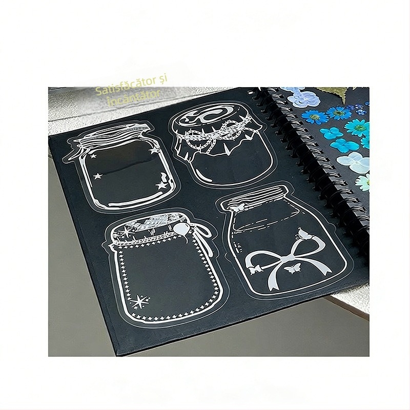 Zalozi cu flori uscate pentru copii DIY, materiale transparente, primăvară într-o sticluță cu flori presate