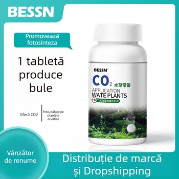 Tablete CO2 cu eliberare treptată pentru acvariu, tablete efervescente de înlocuire pentru generatorul de CO2