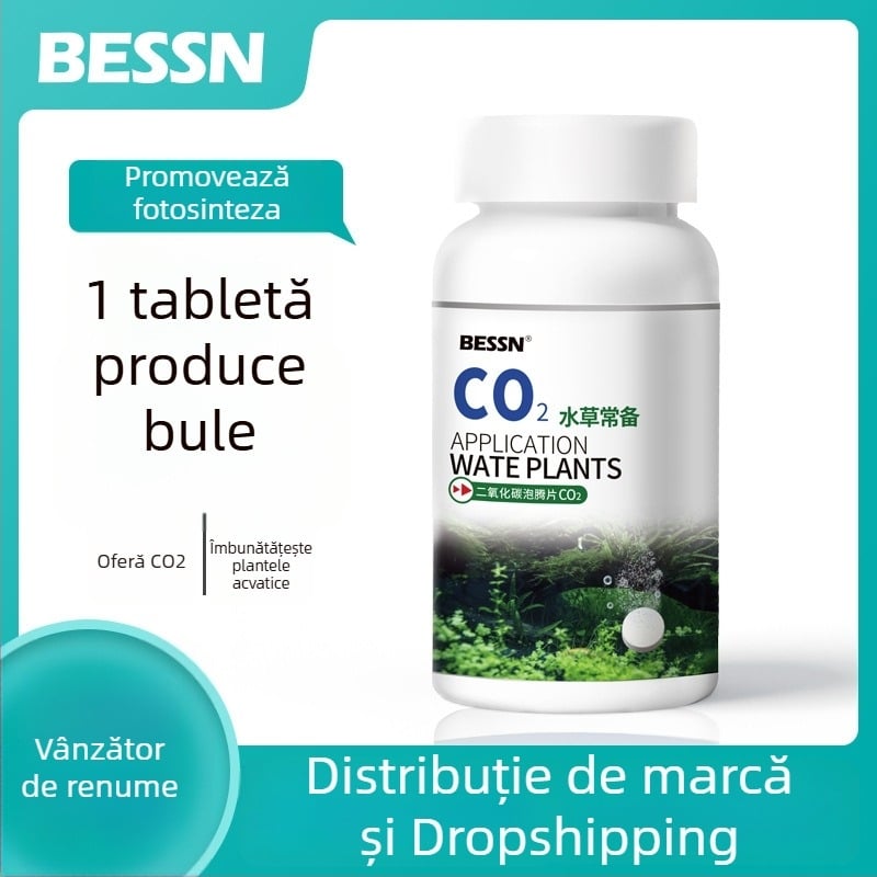 Tablete CO2 cu eliberare treptată pentru acvariu, tablete efervescente de înlocuire pentru generatorul de CO2