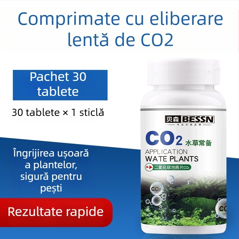 Tablete CO2 cu eliberare treptată pentru acvariu, tablete efervescente de înlocuire pentru generatorul de CO2
