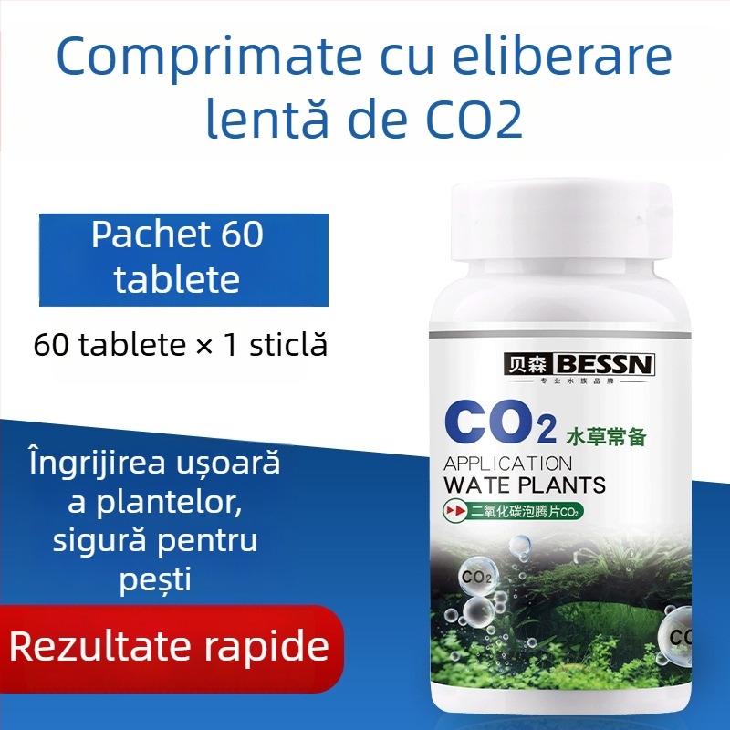 Tablete CO2 cu eliberare treptată pentru acvariu, tablete efervescente de înlocuire pentru generatorul de CO2