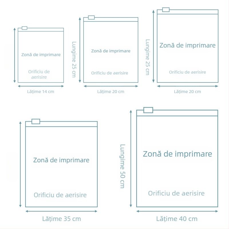 Pungă mată cu fermoar, pungă PE pentru ambalarea hainelor și a lenjeriilor, imprimare personalizată.