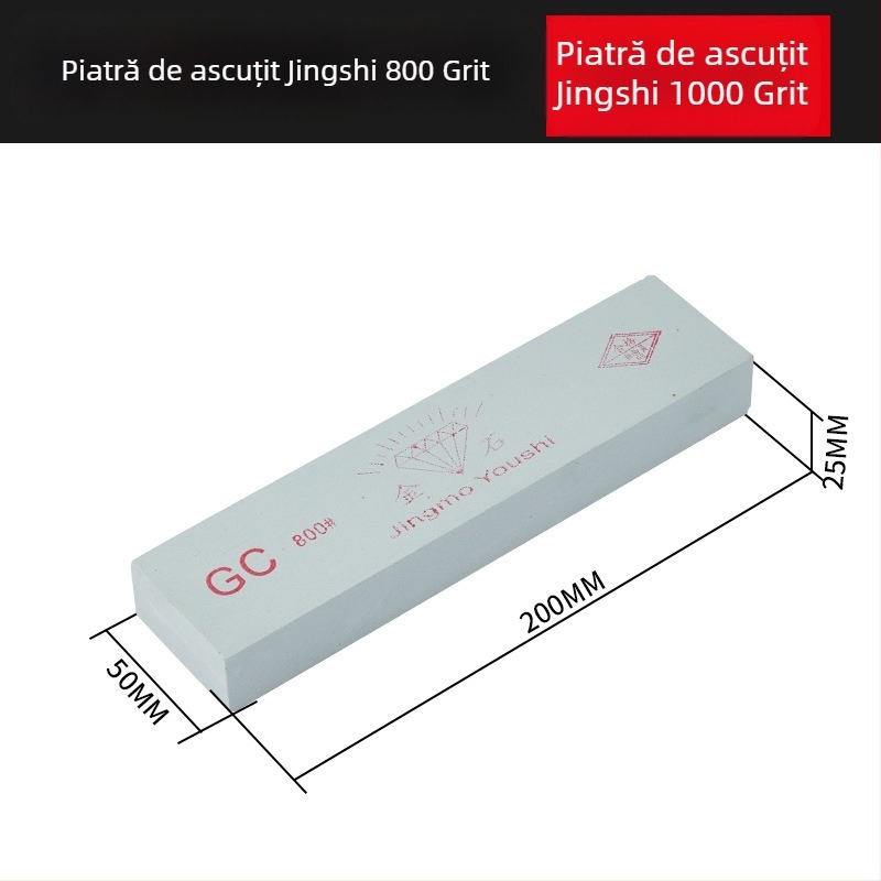 Mill Piatră de ascuțit cu ulei, dublă față, din carbid de siliciu verde, 200 × 50 × 25 mm