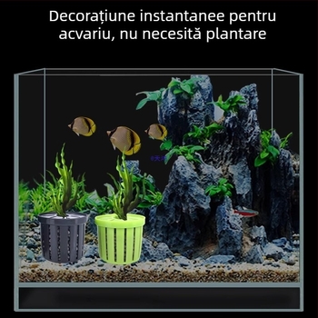 Coș hidropnic pentru plante în acvariu, stabilizator pentru fundul din nămol, plante acvatice decorative pentru amenajarea peisajului