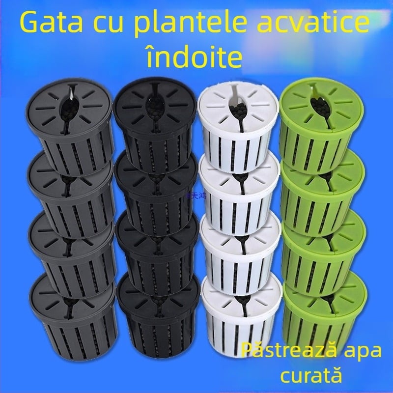 Coș hidropnic pentru plante în acvariu, stabilizator pentru fundul din nămol, plante acvatice decorative pentru amenajarea peisajului