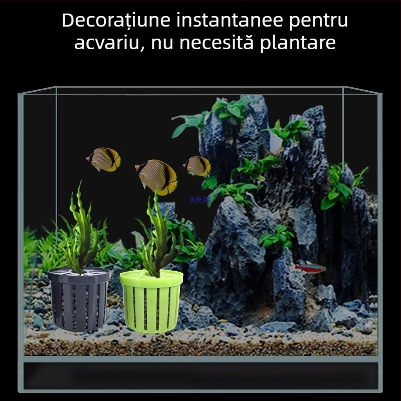 Coș hidropnic pentru plante în acvariu, stabilizator pentru fundul din nămol, plante acvatice decorative pentru amenajarea peisajului