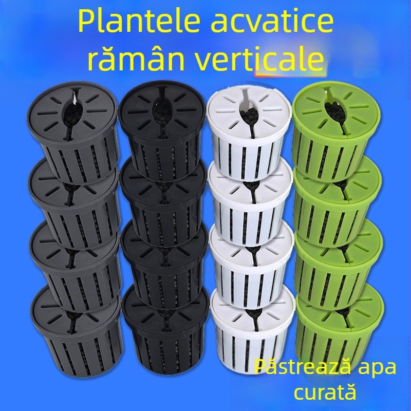 Coș hidropnic pentru plante în acvariu, stabilizator pentru fundul din nămol, plante acvatice decorative pentru amenajarea peisajului