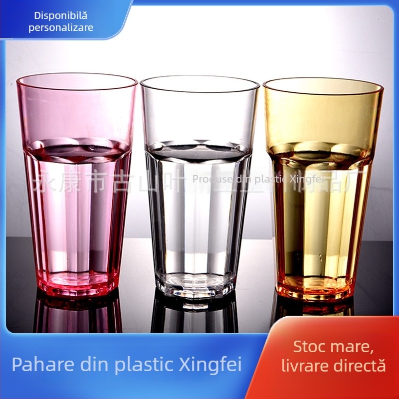 Star Fly Pahar plastic pentru fructe și ceai cu lapte, PC acrilic gros, design creativ