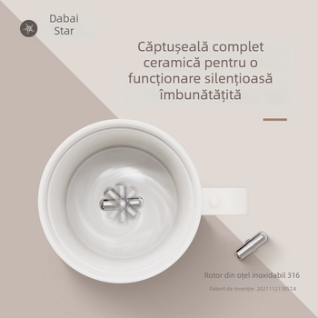 Cană de cafea ceramică completă, cu amestecare magnetică automată, reîncărcabilă