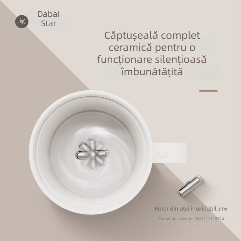 Cană de cafea ceramică completă, cu amestecare magnetică automată, reîncărcabilă