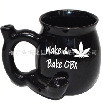 Ceșă ceramică cu decor negru-alb, personalizată, design creativ pentru cafea/ceai/apă, stil de birou occidental