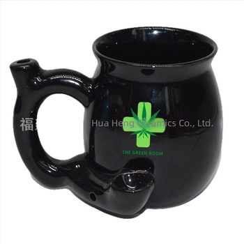 Ceșă ceramică cu decor negru-alb, personalizată, design creativ pentru cafea/ceai/apă, stil de birou occidental
