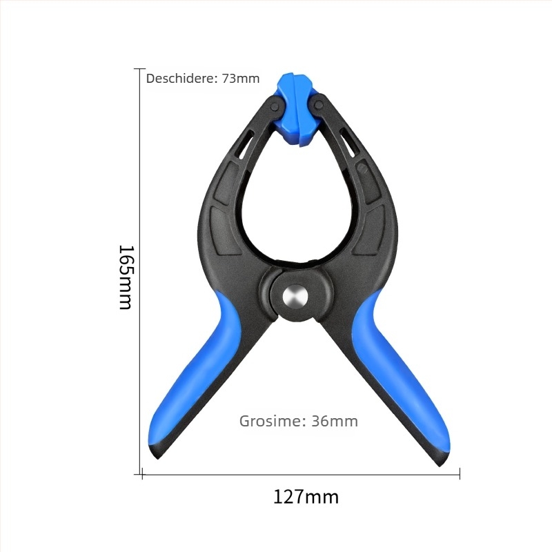 Cleme din nylon, tip A, multifuncționale pentru prinderea rapidă a fundalurilor foto – set de cleme cu arc