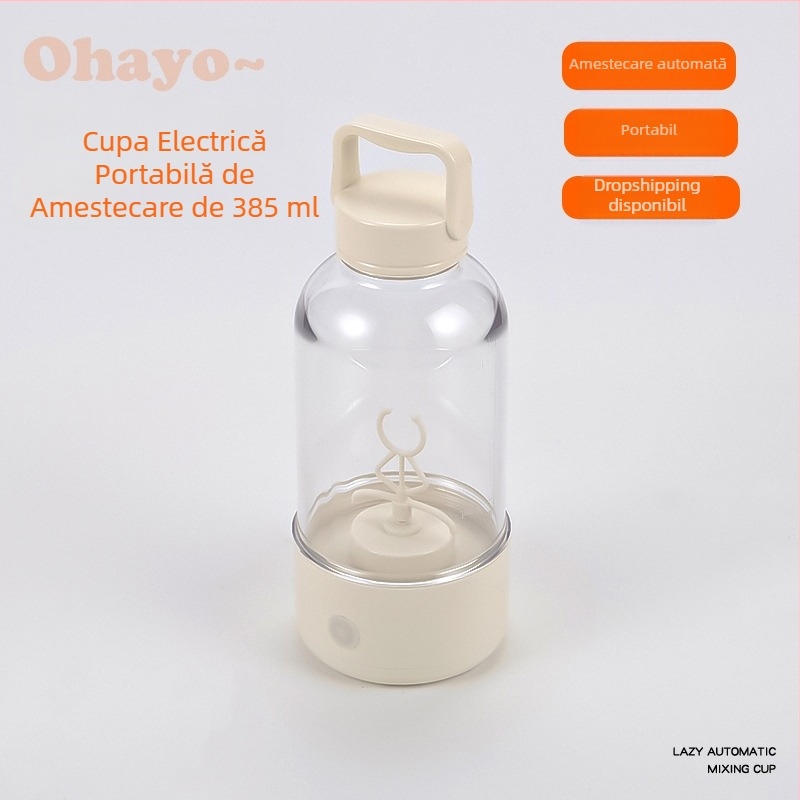 Shaker electric pentru proteine, 358 ml – cană de amestec portabilă pentru călătorii