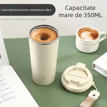 Ceașcă de amestec din oțel inoxidabil, electrică, complet automată, inteligentă, pentru cafea, shake de lapte, portabil