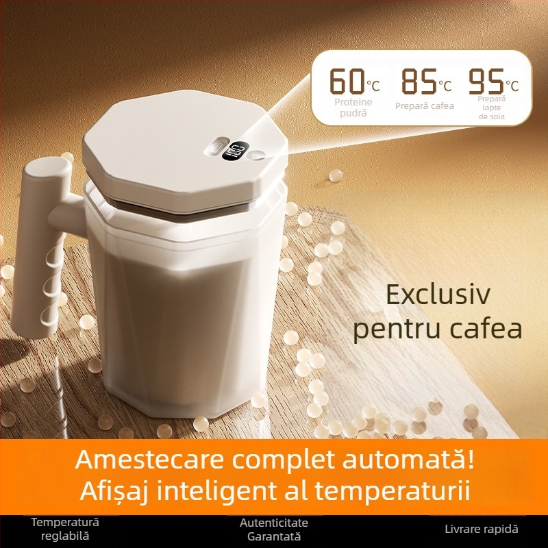 Ceașcă electrică automată pentru amestec cu un singur apăs, pentru cafea și pudră de lapte, shaker din materiale alimentare