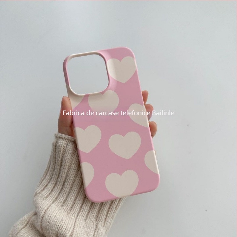 Husă de protecție roz, colecție feminină pentru iPhone 15 Pro Max și iPhone 14 Pro – antișoc, stil Instagram