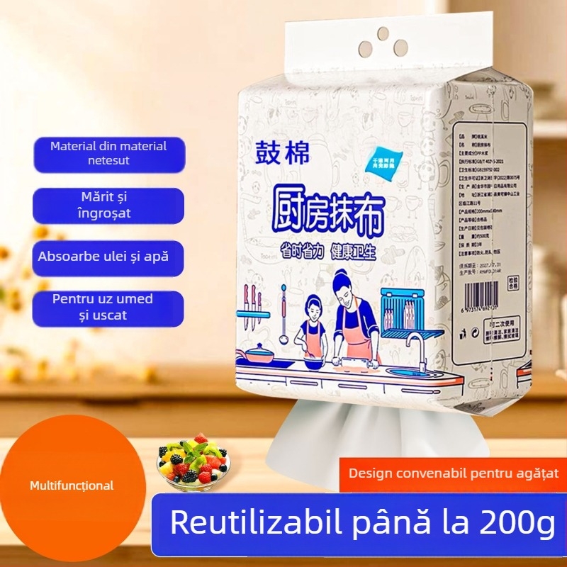 Prosop de bucătărie de unică folosință pentru curățare umedă și uscată