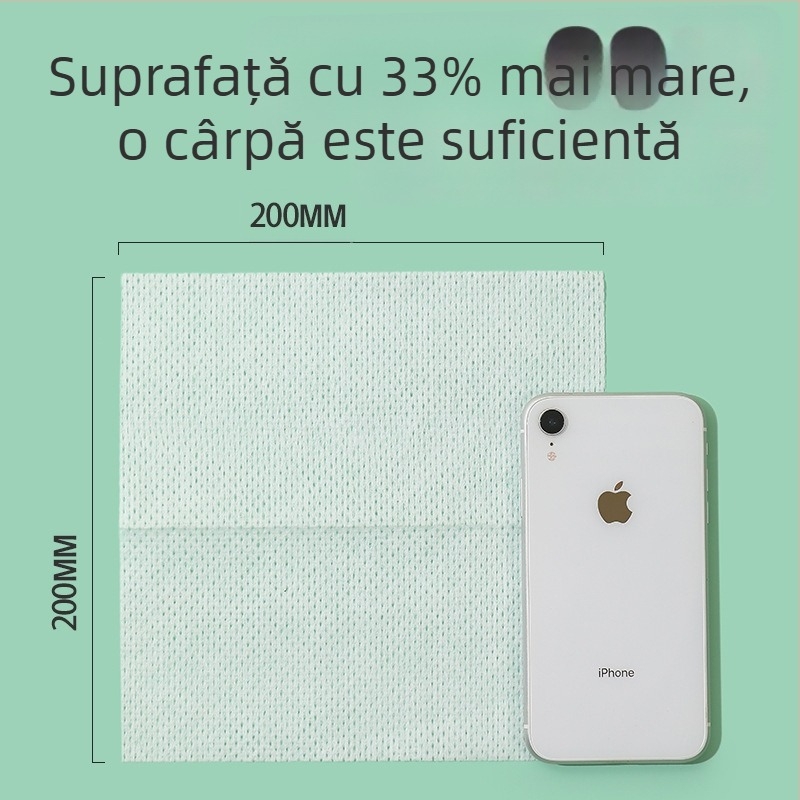 Șervețet de vase din material nețesut cu detergent încorporat, rezistent la grăsimi, hârtie de bucătărie îngroșată