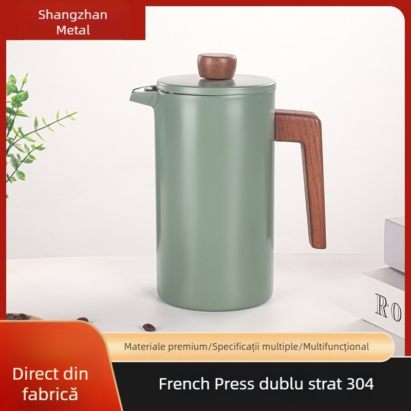 Filtru din oțel inoxidabil 304 pentru lapte spumat, ceai și cafea, stil presă franuză