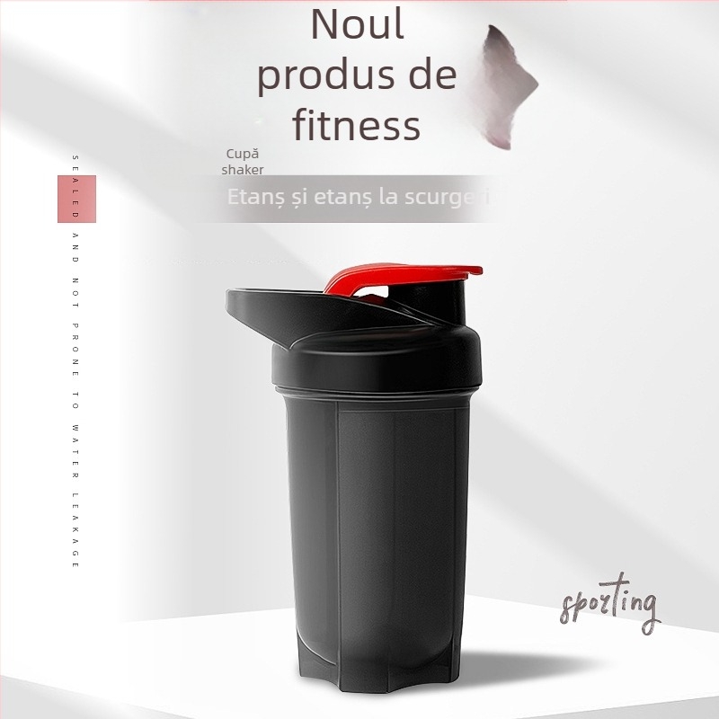 Shaker pentru proteine cu logo personalizat, 300 ml, bidon sport PP