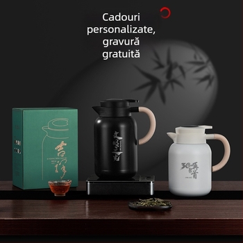 316 oțel inoxidabil, afișaj inteligent de temperatură, izolație termică, ceainic de infuzare cu separare ceai-apă, pentru uz casnic, portabil, pentru ceai alb și cafea
