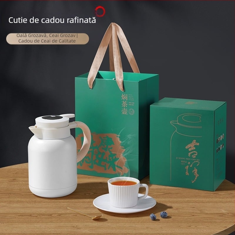 316 oțel inoxidabil, afișaj inteligent de temperatură, izolație termică, ceainic de infuzare cu separare ceai-apă, pentru uz casnic, portabil, pentru ceai alb și cafea