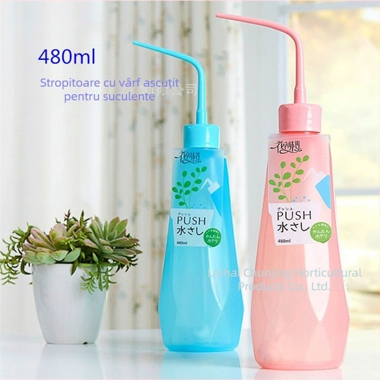Stropitoare cu gură ascuțită și design unghiular, 480 ml, pentru plante suculente