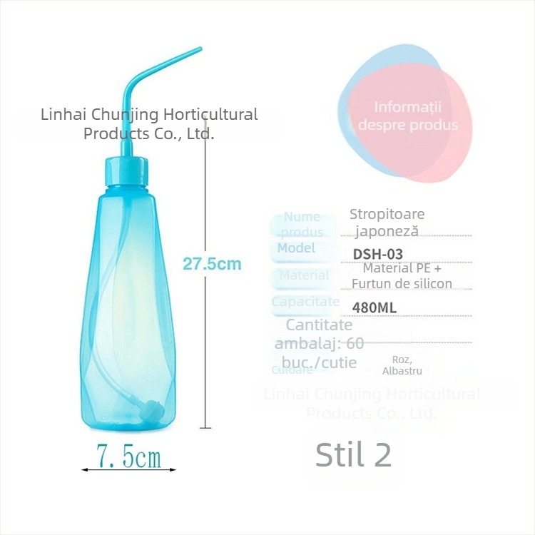 Stropitoare cu gură ascuțită și design unghiular, 480 ml, pentru plante suculente