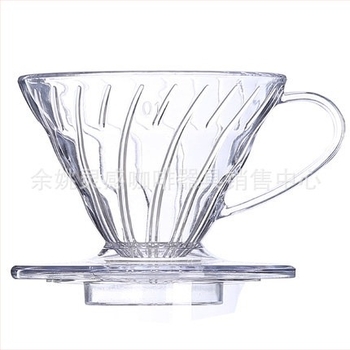 Filtru de cafea în formă de V pentru V60, V02 din rășină, cană conică pour-over, 1-4 porții, cu pungă de filtrare și linguriță