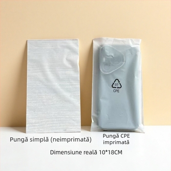 Pungi mate pentru dispozitive electronice și carcase de telefon; pungi de ambalaj pentru cabluri de date; pungi din plastic semitransparenți; pungi CPE mate