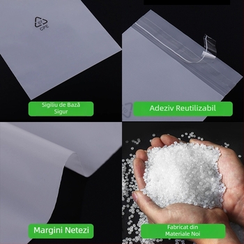 Pungă CPE cu deschidere plată, mată, rezistentă la apă și praf, mare dimensiune, ambalaj consolidat