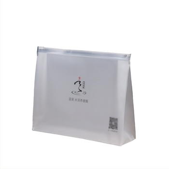 Geantă PVC cu fermoar pentru cosmetică și măști, impermeabilă, husă de depozitare mată și semi-transparentă, imprimare logo disponibilă