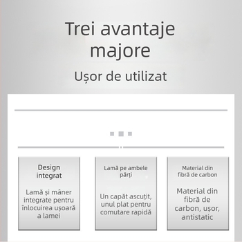 Set de unelte anti-statice din plastic pentru repararea telefoanelor mobile, cu vârf dublu și formă specială, negru, pentru demontarea capacului din spate