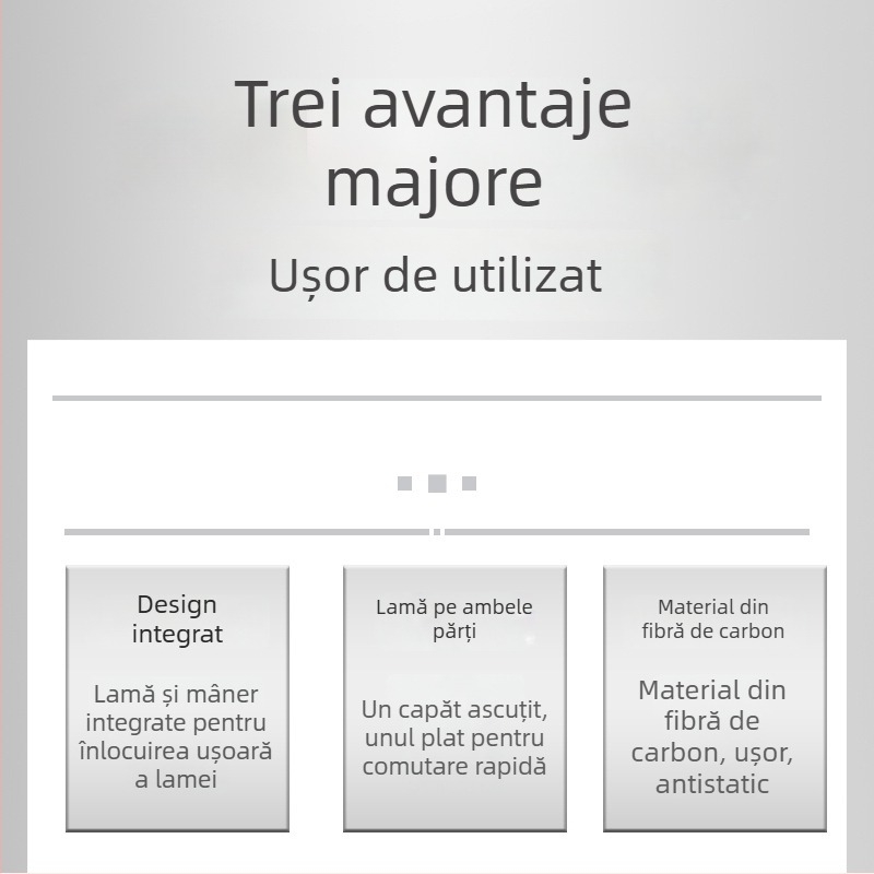 Set de unelte anti-statice din plastic pentru repararea telefoanelor mobile, cu vârf dublu și formă specială, negru, pentru demontarea capacului din spate