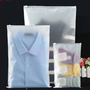 Geantă CPE cu fermoar pentru îmbrăcăminte, pungă din plastic pentru tricou cu fermoar, imprimare la cerere