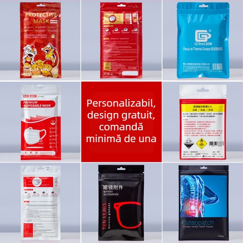 Punguță Yin-Yang colorată, cu închidere resigilabilă, verde opal translucid, sigilată cu folie de aluminiu, pentru bijuterii și căști