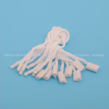 Șnur de bumbac cu etichetă din plastic pentru etichete de haine, etichetă universală pentru agățare, 18 cm lungime