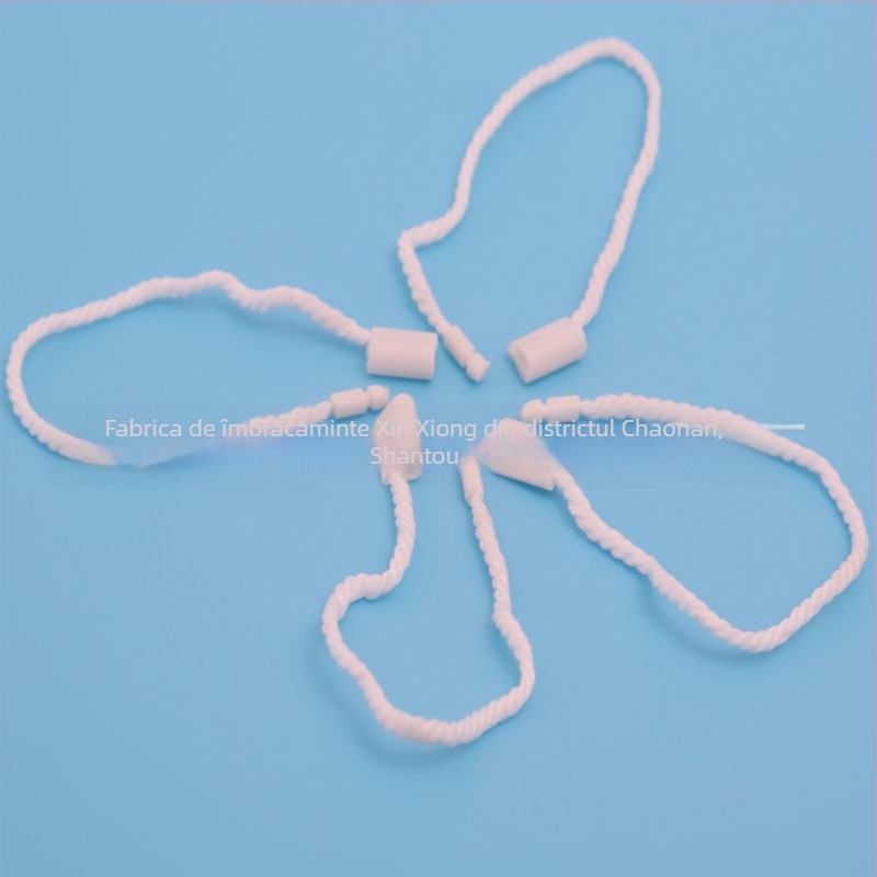 Șnur de bumbac cu etichetă din plastic pentru etichete de haine, etichetă universală pentru agățare, 18 cm lungime