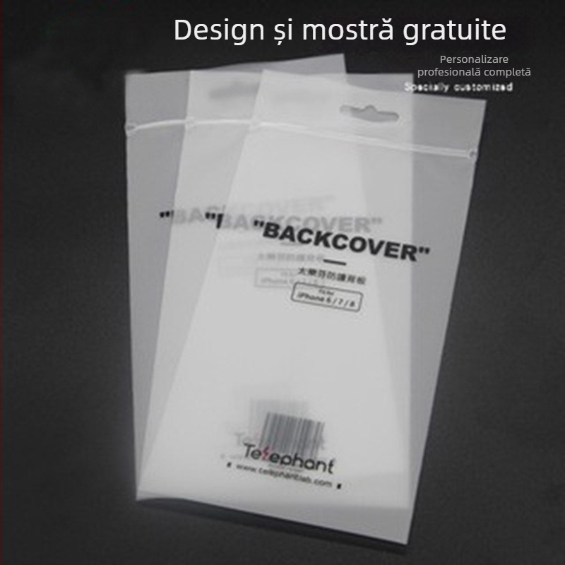 Sac CPE opac cu închidere zip pentru ambalarea hainelor, pungă plastică cu design de logo