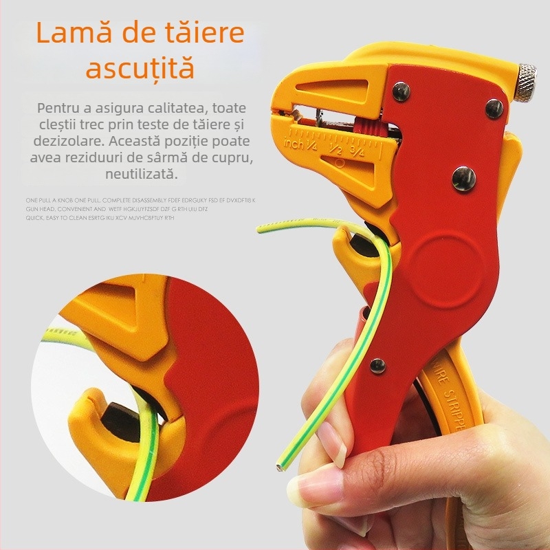 Clește anti-static cu cioc de rață pentru dezizolarea și tăierea cablurilor