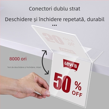 Etichete de preț acrilice pentru produse de supermarket, etichete de preț pentru ceai și semne de prezentare a produsului