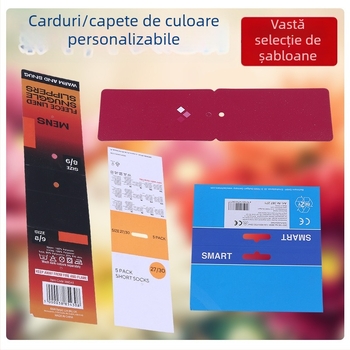 Etichete și carduri din hârtie imprimate personalizate pentru ambalaje, inclusiv etichete de atârnat, etichete mici și carduri pliabile