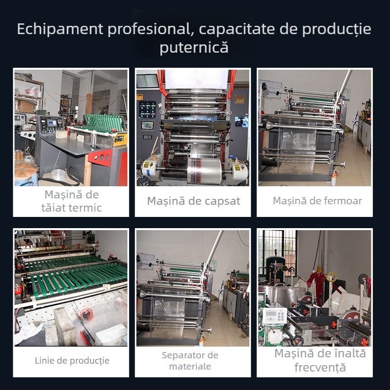 Pungă din plastic CPE mată, semi-EVA, pentru accesorii electronice, transparentă, închidere automată, 40x50