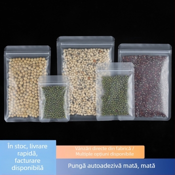 Pungi mate, transparente, cu auto-sealare pentru ceai, porționare ceai și depozitare bijuterii; pungi din plastic transparente, de înaltă claritate.