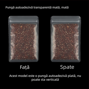 Pungi mate, transparente, cu auto-sealare pentru ceai, porționare ceai și depozitare bijuterii; pungi din plastic transparente, de înaltă claritate.